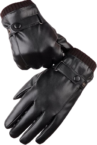 قفازات أنيقة دافئة مبطنة من الداخل مع تقنية استعمال الهاتف