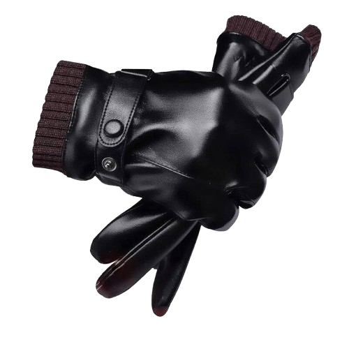 الثنائي المثالي للحماية من البرد :  قفازات جلدية مع قناع كاكول احترافي