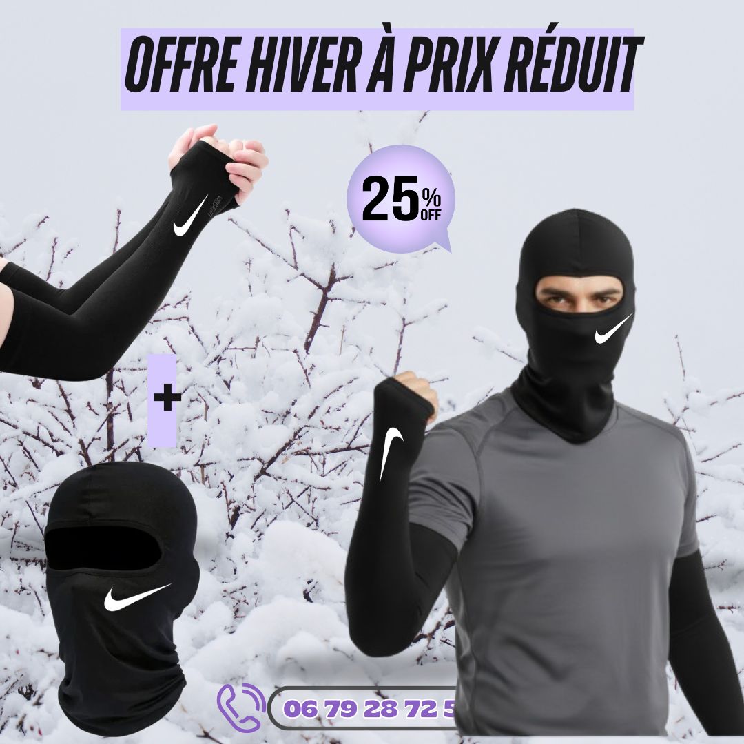 ثنائي الاناقة : واقي الذراع من الشمس والبرد أصلي مع كاكول احترافي انيق