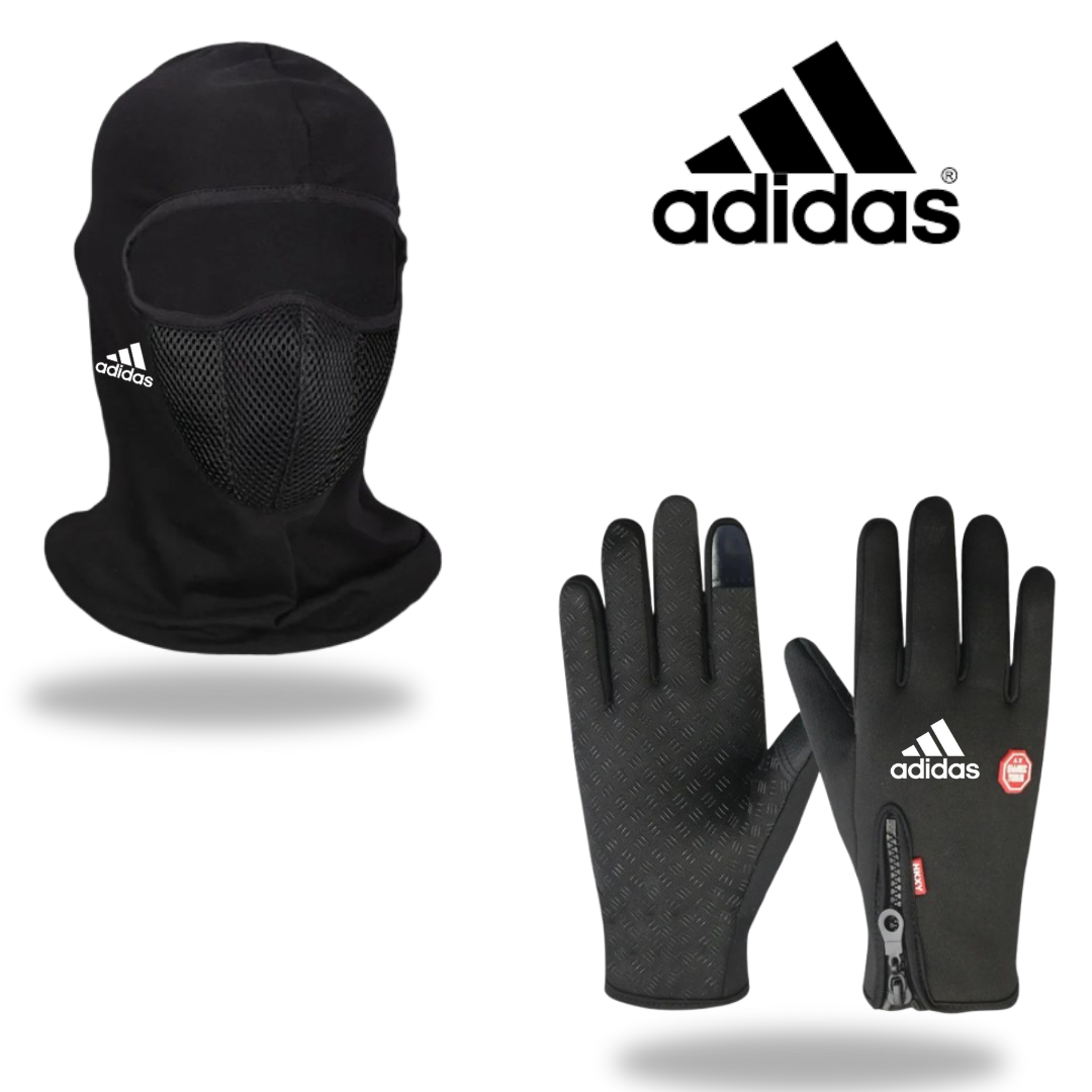 باك احترافي متكون من قفاز عازل للماء + كاكول لحماية الوجه من البرد القارس والشمس الحارقة