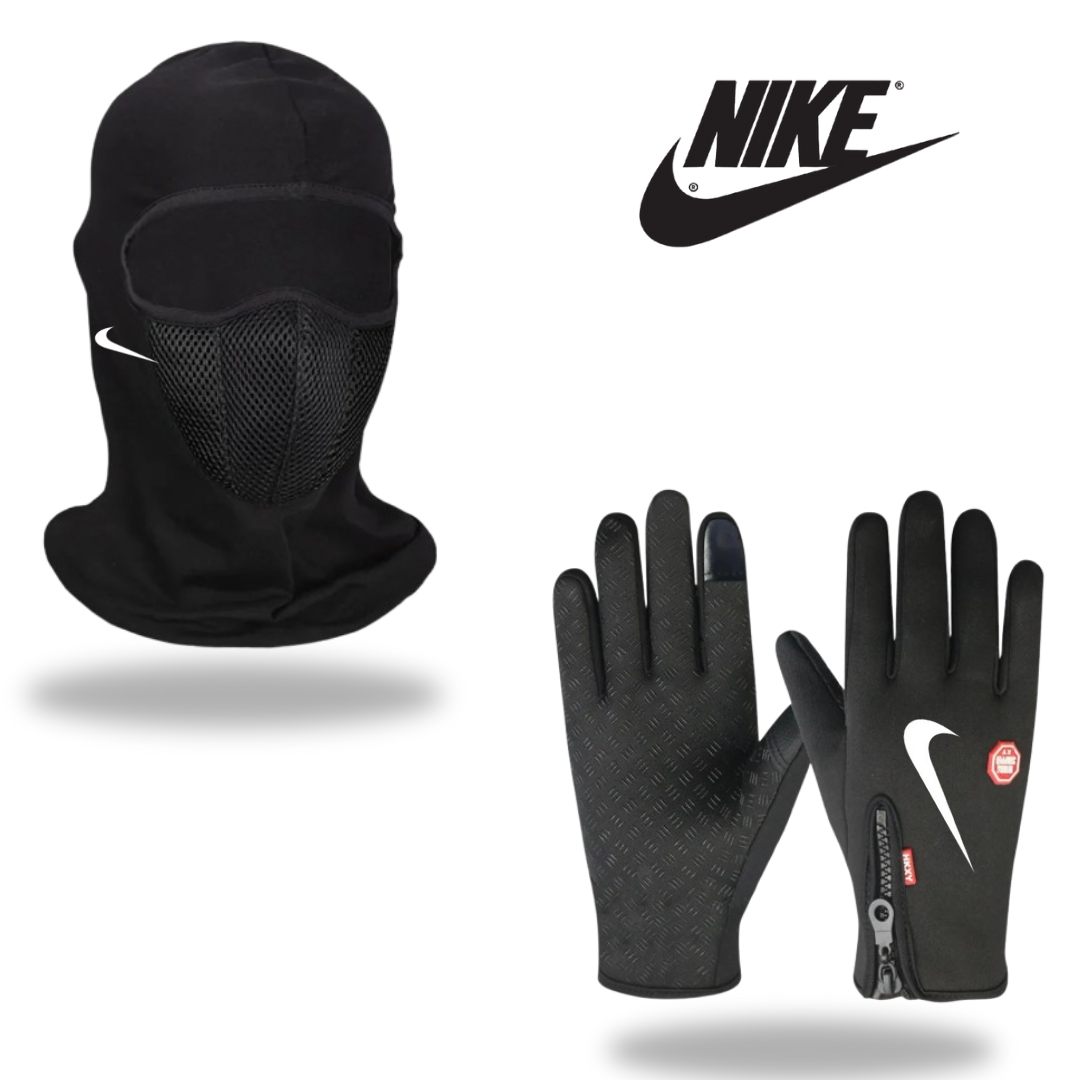 باك احترافي متكون من قفاز عازل للماء + كاكول لحماية الوجه من البرد القارس والشمس الحارقة