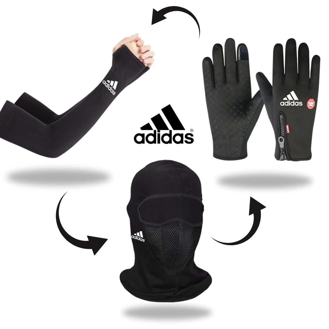 حماية شاملة من البرد مع عرض الاكثر مبيعا كاكول احترافي + قفاز عازل للماء + واقي الذراع من البرد القارس