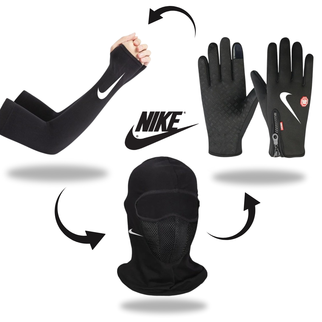 حماية شاملة من البرد مع عرض الاكثر مبيعا كاكول احترافي + قفاز عازل للماء + واقي الذراع من البرد القارس