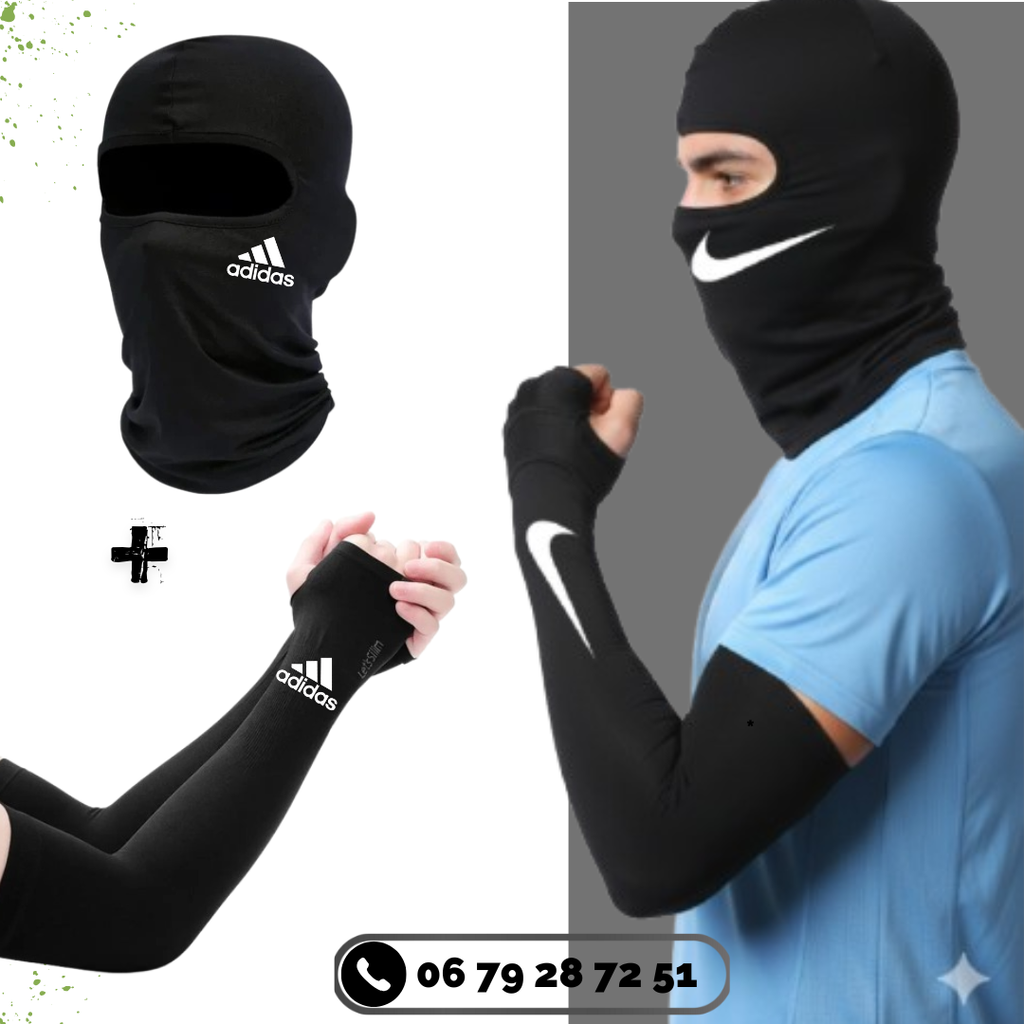 ثنائي الاناقة : واقي الذراع من الشمس والبرد أصلي مع كاكول احترافي انيق