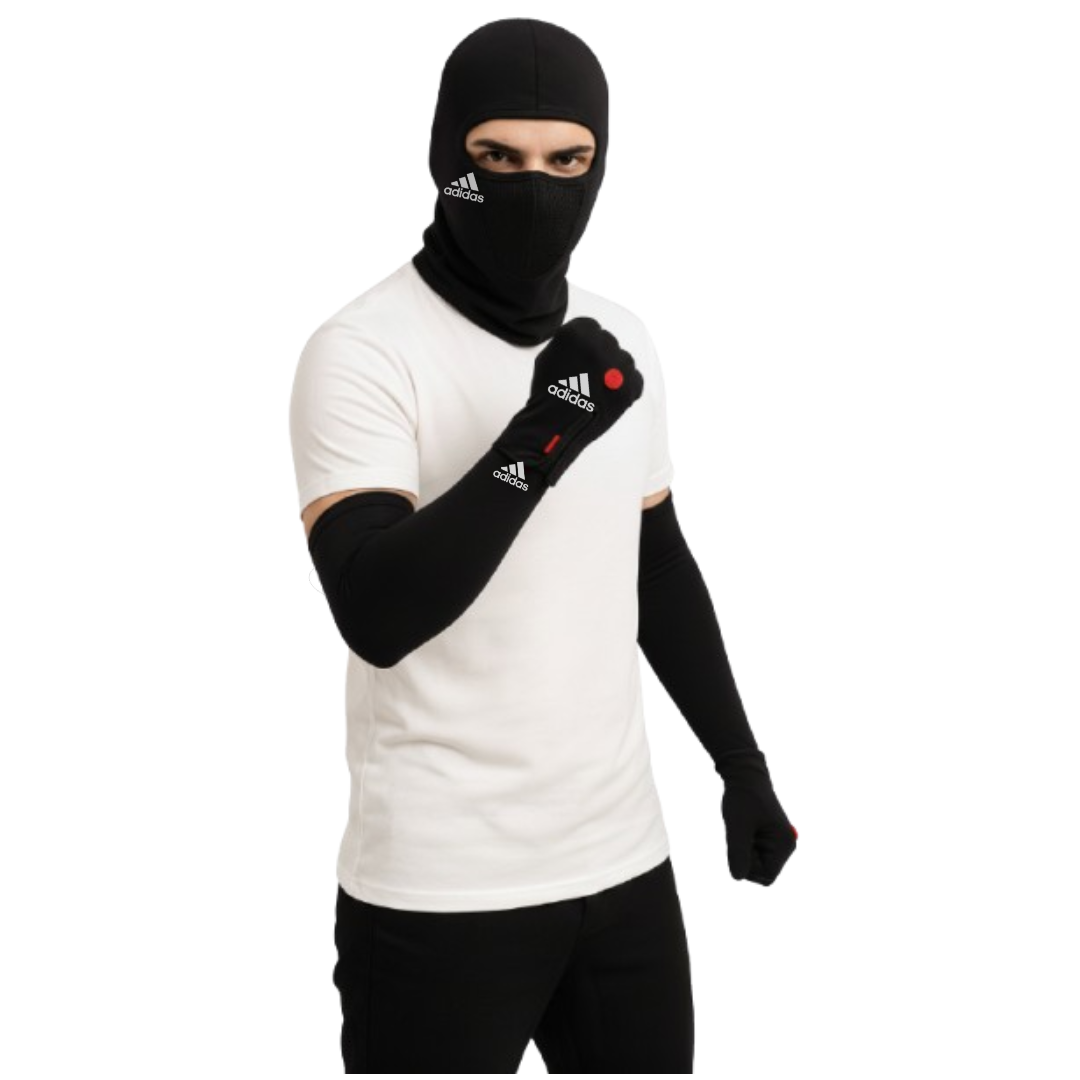 حماية شاملة من البرد مع عرض الاكثر مبيعا كاكول احترافي + قفاز عازل للماء + واقي الذراع من البرد القارس